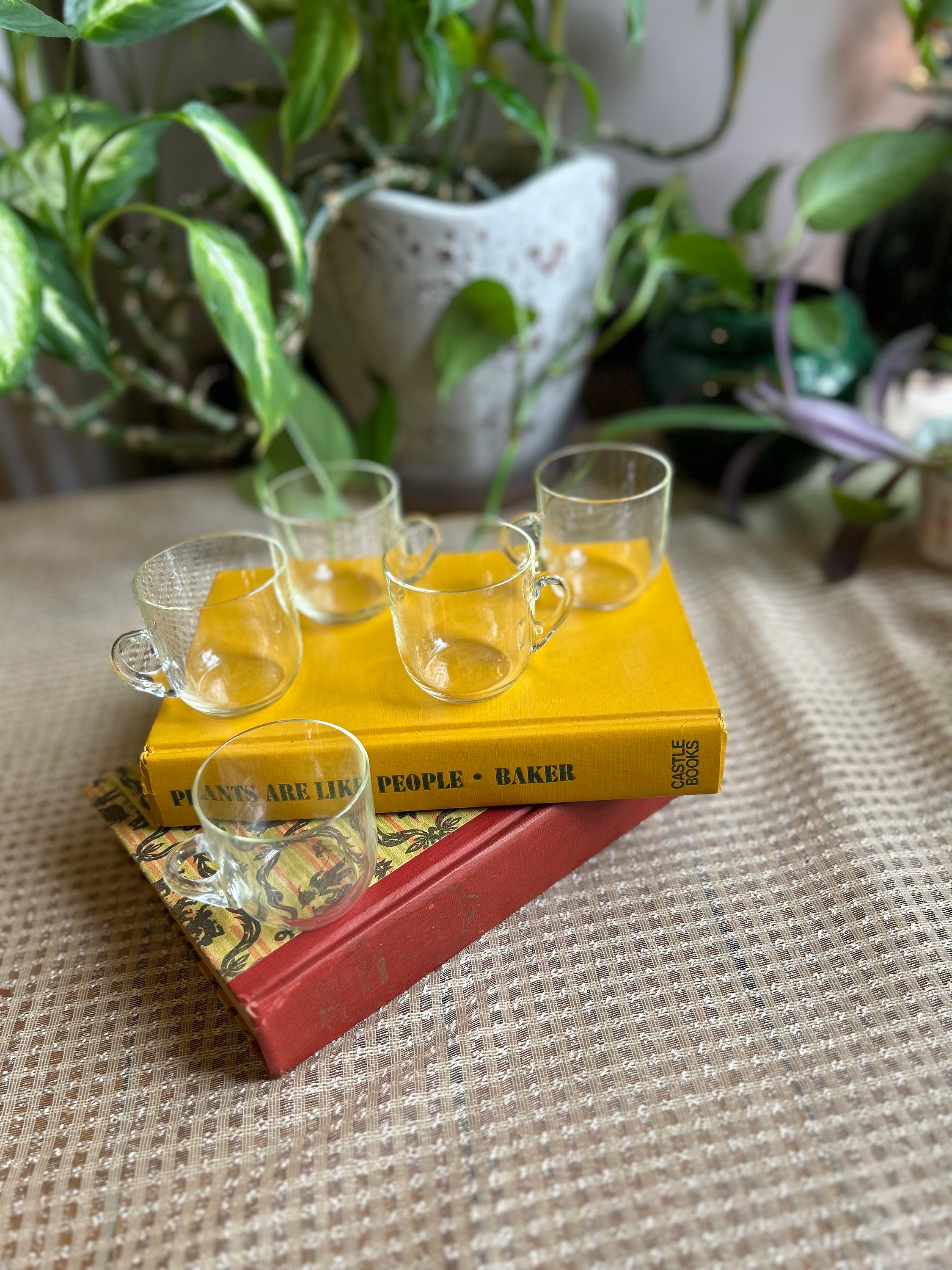 Vintage Depression Glass Espresso Cups Etsy