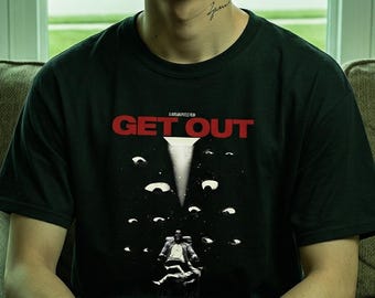 Get Out Horror Thriller Film Unisex T-shirt | Daniel Kaluuya Jordan Peele Movie Merch