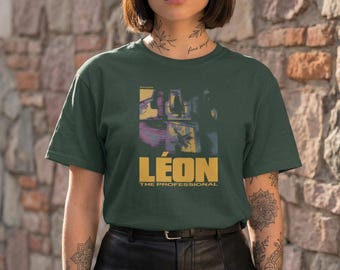 Léon: The Professional Action-Thriller Film Unisex T-shirt | Jean Reno Natalie Portman Movie Merch