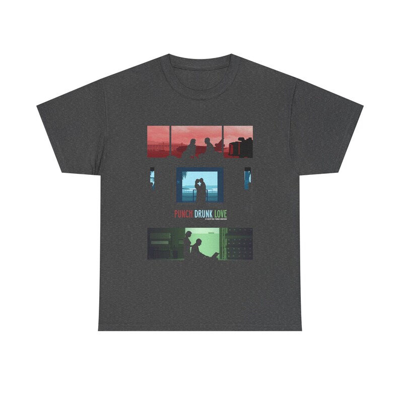 Punch-Drunk Love Romantic Comedy Drama Film T-shirt | Adam Sandler Movie Merch Dark Heather