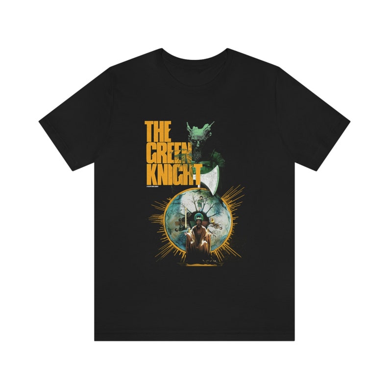 The Green Knight Dark Fantasy Adventure Film Unisex T-Shirt | David Lowery Dev Patel Movie Merch Black