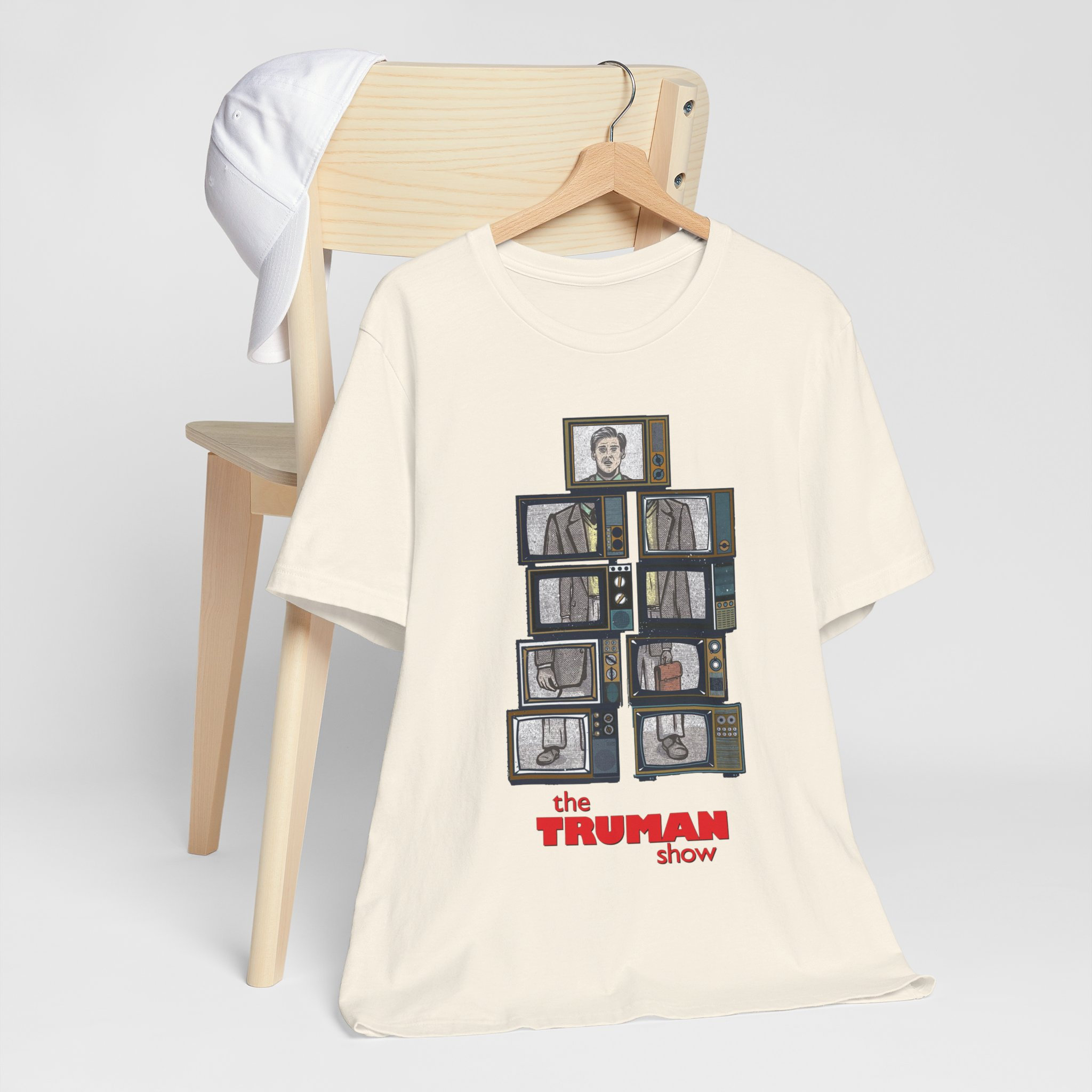 turumen show tシャツ ジムキャリー　映画 映画 トゥルーマン・ショー Tシャツ ジム キャリー マスク