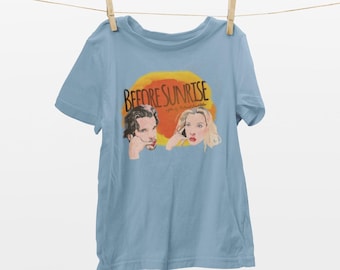 Before Sunrise Romantic Drama Film Unisex T-shirt | Ethan Hawke & Julie Delpy Movie Merch