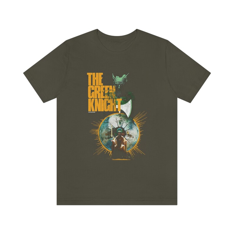 The Green Knight Dark Fantasy Adventure Film Unisex T-Shirt | David Lowery Dev Patel Movie Merch Army