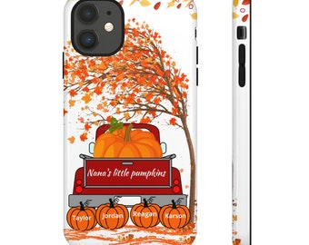Nana/Mimi/Granny/Gigi Little Pumpkins Custom Design Phone Cover | Fall Season | Personalized Protective iPhone Samsung Cases by Tough Cases