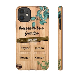 Blessed to be Called Grandpa Custom Design Phone Cover | Protective iPhone or Samsung Cases by Tough Cases | Durable Phone Case