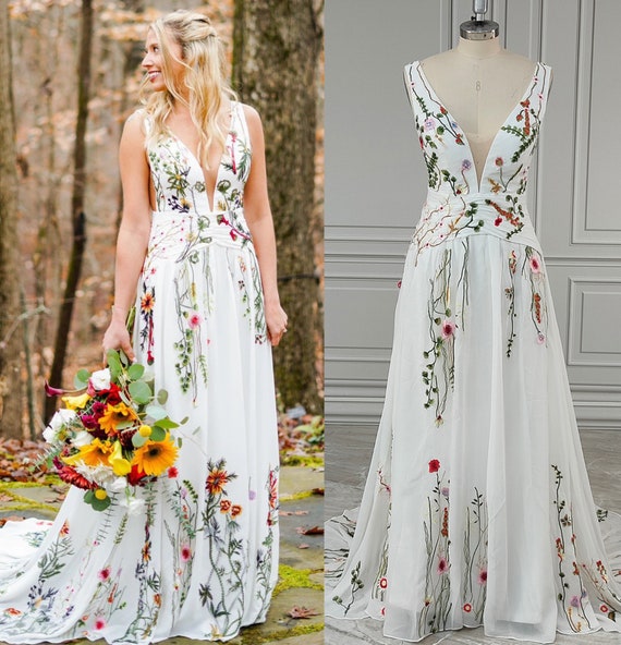 Fioridi - Floral A-Line Evening Gown | YesStyle