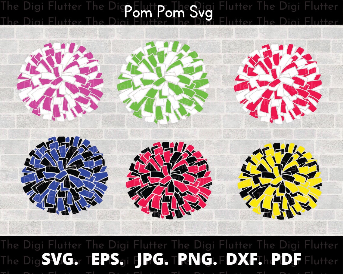 Pom Pom Png Pom Pom Svg Pom Pom Clip Art Pom Pom Clip Art - Etsy