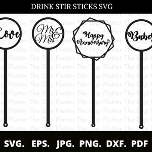 Drink stirrers svg, Wedding swizzle drink stick svg, Drink stirrers svg png, Whiskey stirrers svg, Drink stirrers clip art, Swizzle sticks