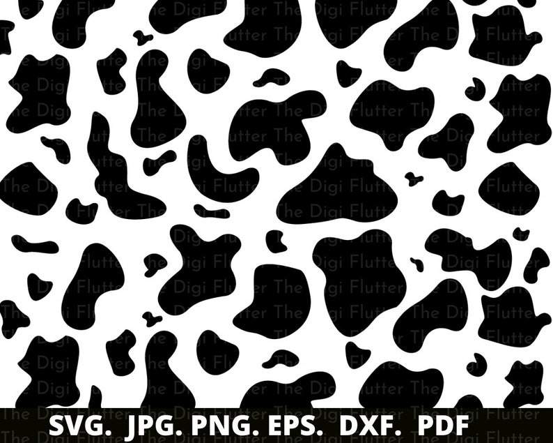 Seamless Cow Print Pattern SVG, PNG (digital Download) - Etsy Canada