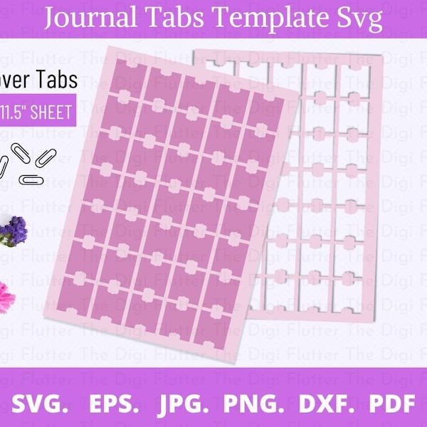 Tab Divider Stickers Template Etsy