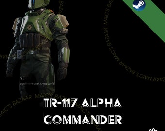 Código de vapor Helldivers TR-117 Alpha Commander