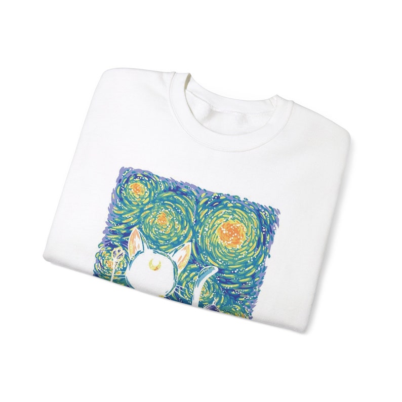 T-shirt anime unisex / Camicia amante manga / T-shirt grafica / Gatti di Sailor Moon / Otaku Ropa / Felpa ispirata a Sailor Moon immagine 9