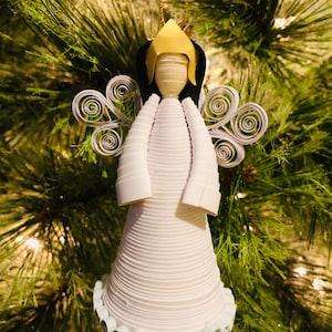 Quilled Angel Ornament | Handmade Paper Filigree, Christmas Decoration
