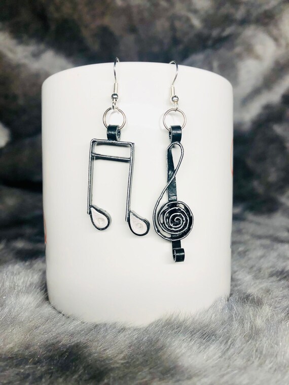 Quilled Musical Note Earrings Cute Earrings for Girls and Women Etsy