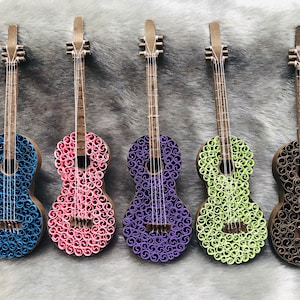 Quilled Guitar | Filigree Guitar | Paper Guitar | Christmas ornament | Christmas Decorations | Musical Instrument