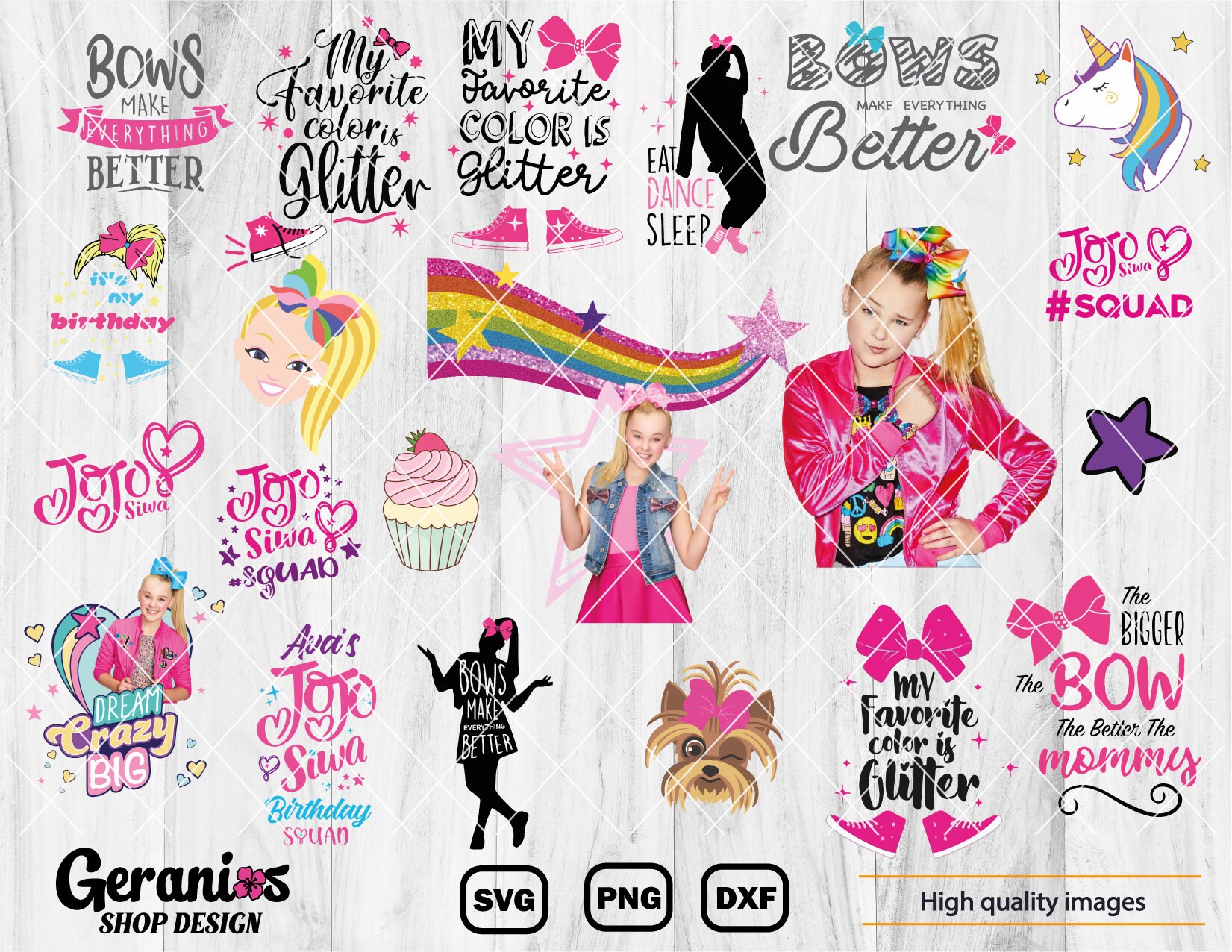 Jojo siwa svg jojo siwa logo jojo siwa birthday jojo siwa | Etsy