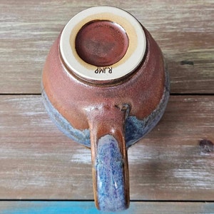 Handmade ceramic Coffee Mug. Grandma Gift, Pottery gift for, Mother's day gift, Mug gift for Dad, hand thrown Cupg, Smoky purple image 7