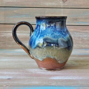 HANDMADE POTTERY MUG for, Pottery gift for mom girlfriend or wife, handmade gift for Grandma, Gift for Coffee or Tea Lovers Pottery Gift for image 4