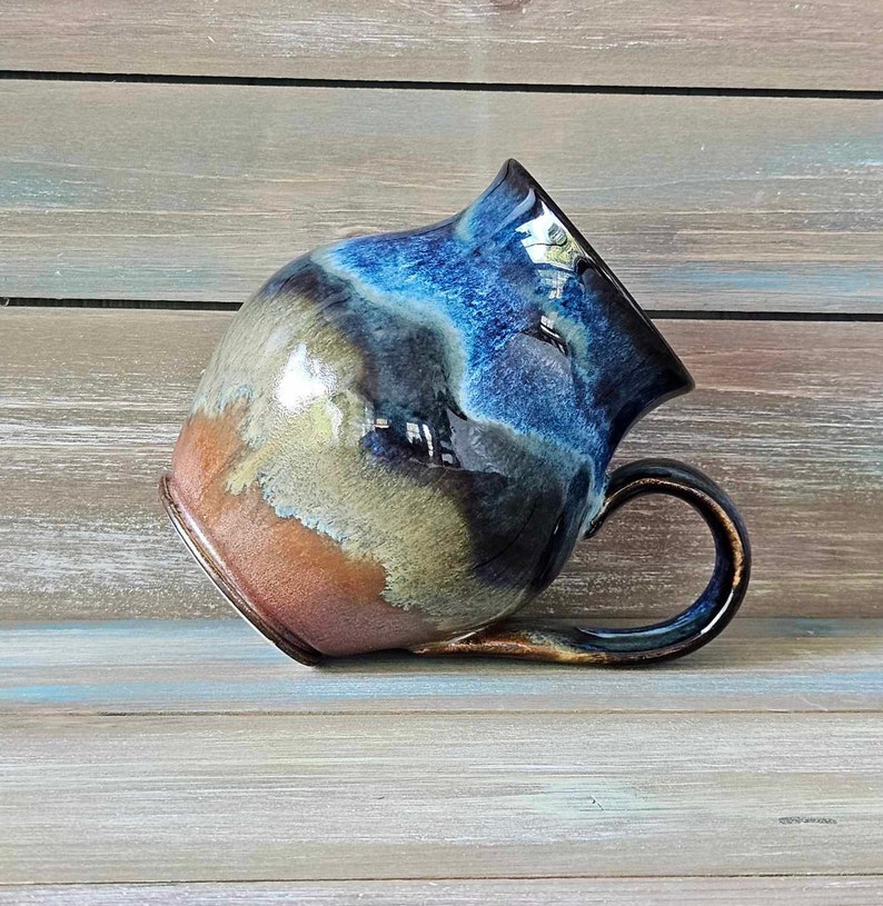 HANDMADE POTTERY MUG for, Pottery gift for mom girlfriend or wife, handmade gift for Grandma, Gift for Coffee or Tea Lovers Pottery Gift for image 8