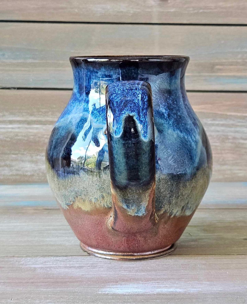 HANDMADE POTTERY MUG for, Pottery gift for mom girlfriend or wife, handmade gift for Grandma, Gift for Coffee or Tea Lovers Pottery Gift for image 3