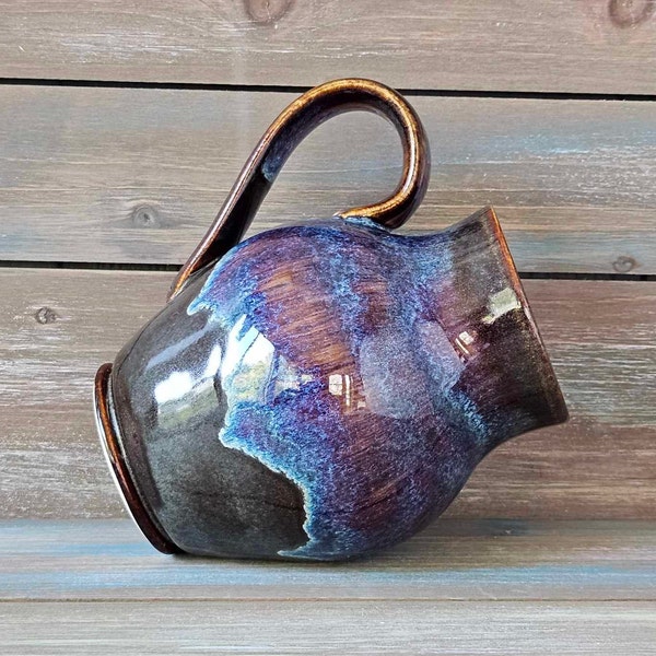 HANDMADE POTTERY MUG - Pottery gift for Mom, Birthday Gift , Mother's Day Gift Gift for Husband Gift for Wife Pottery Mugs, Large Mugs