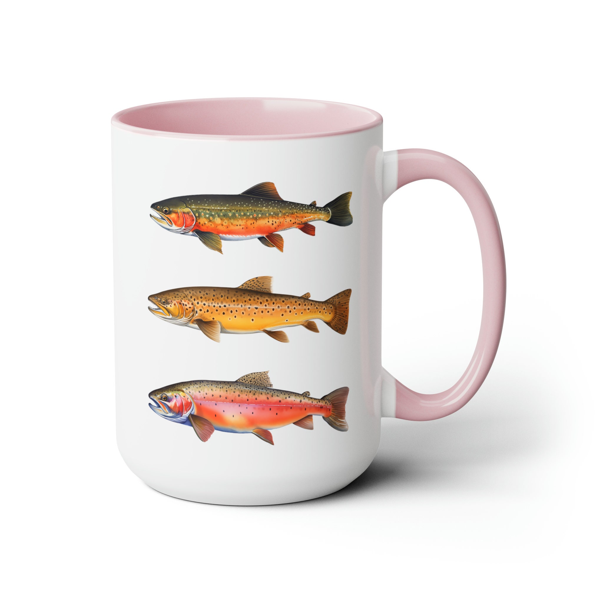 Diverse Trout Species Mug 2, Trout Mug, Angler Gift, Fly Fishing Mug