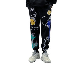 Graphic Pants - Etsy