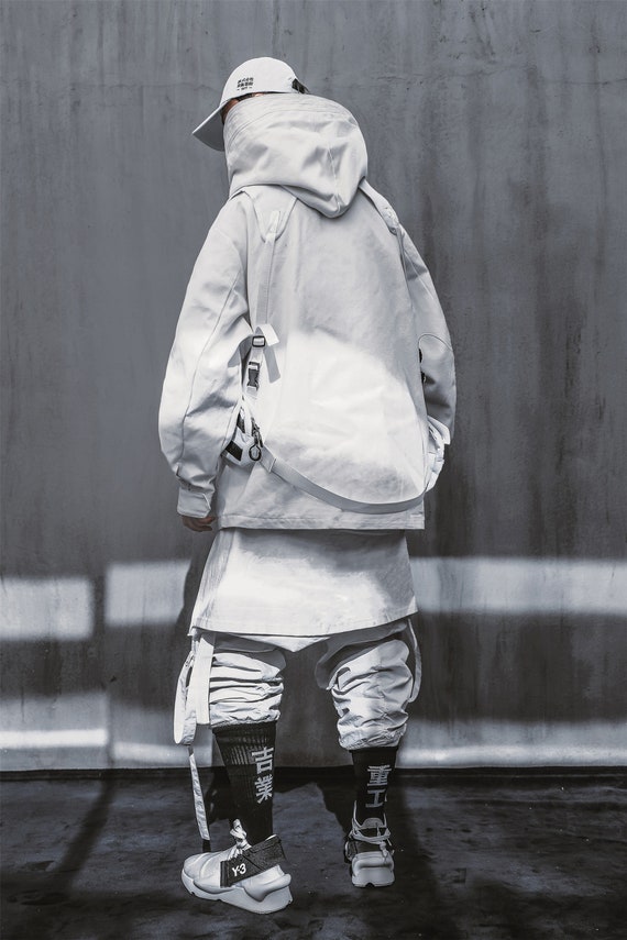 MFCT Streetwear White Jacket Techwear 