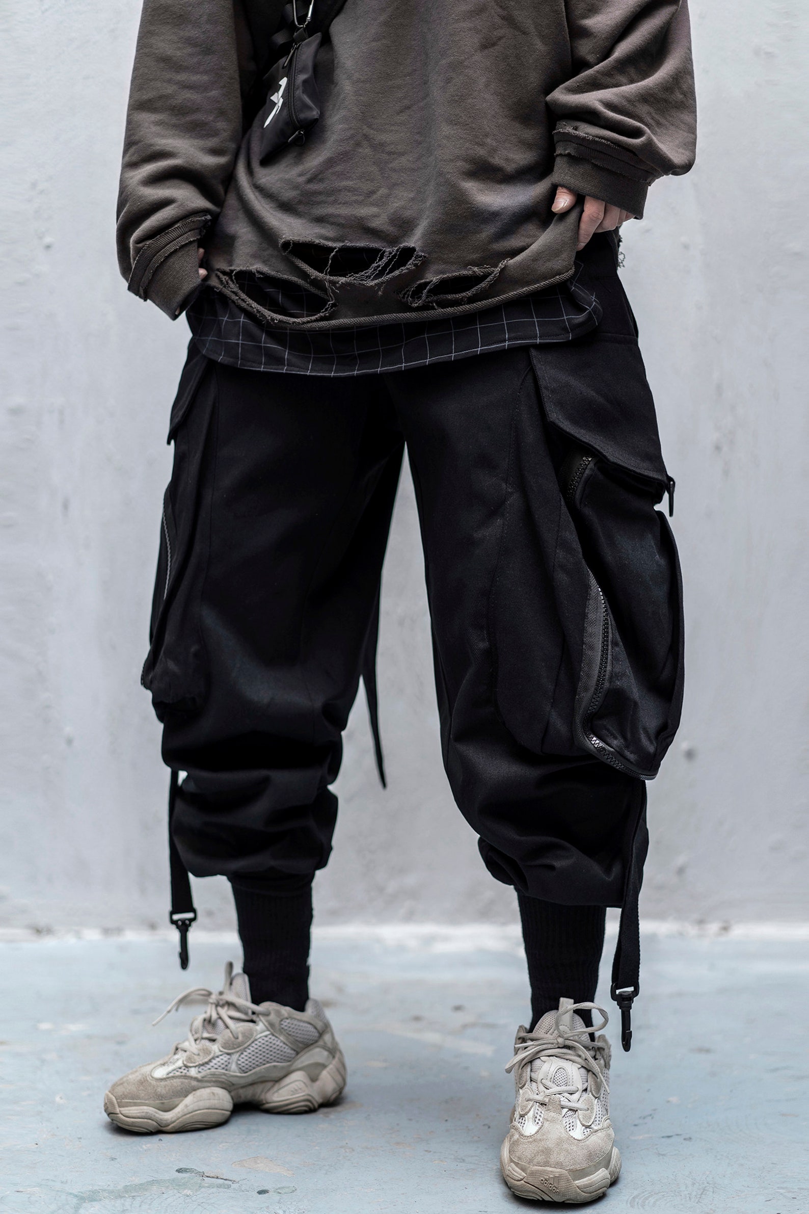 MFCT Japanese Streetwear Baggy Wide Leg Techwear Cargo Pants Etsy
