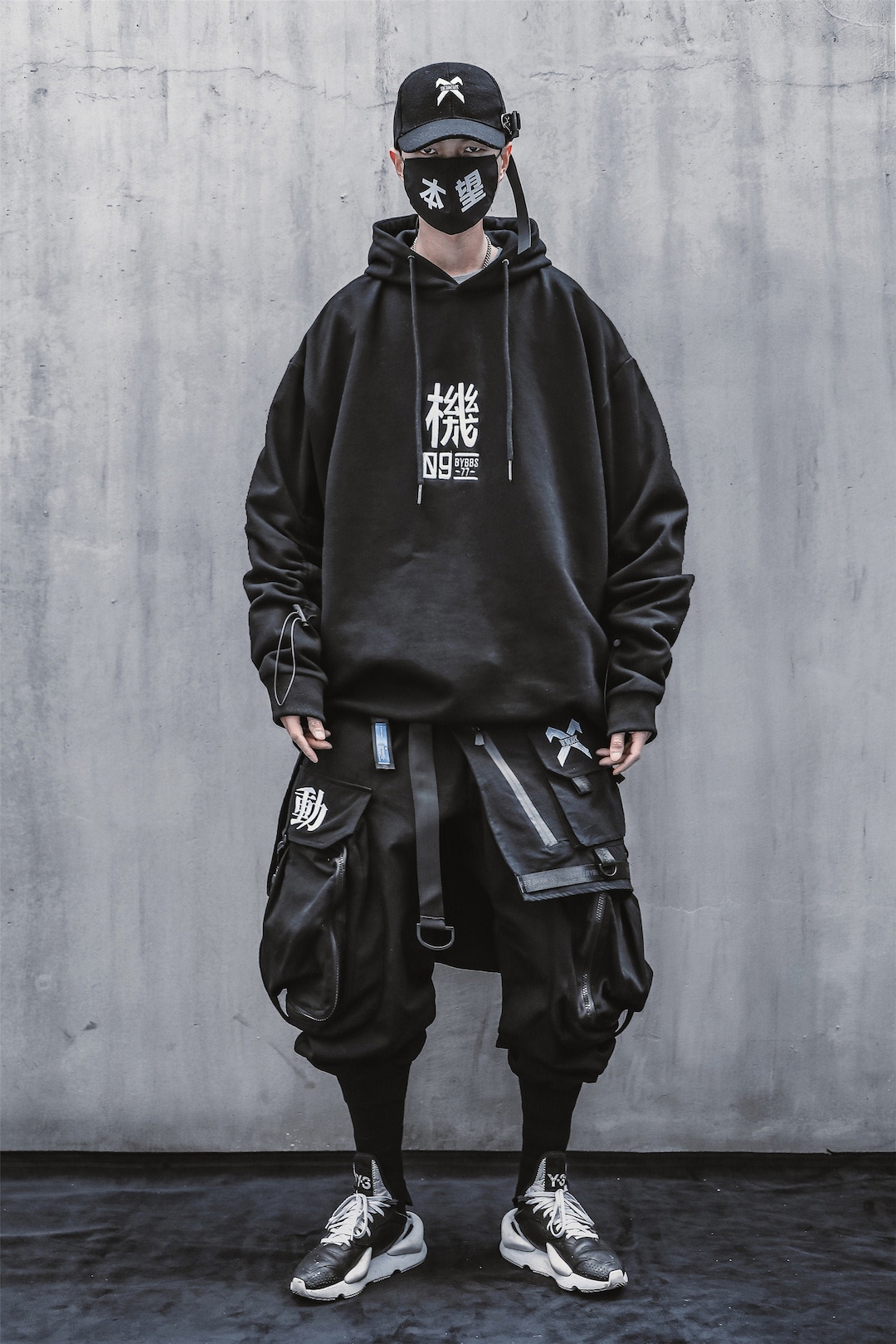 MFCT Japanese Harajuku Streetwear Kanji Pullover Sweatshirt - Etsy