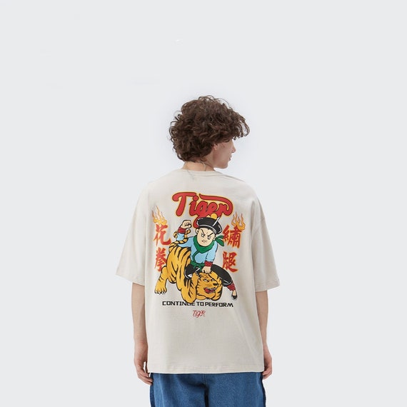 Buy Summer Printed Cartoon Funny Tiger Beige T-shirts Streetwear Online in India - Etsy Buy Summer Printed Cartoon Funny Tiger Beige T-shirts Streetwear Online in India - Etsy