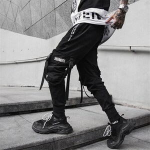 MFCT 90s Streetwear Black Multi-pocket Techwear Cargo Pants - Etsy