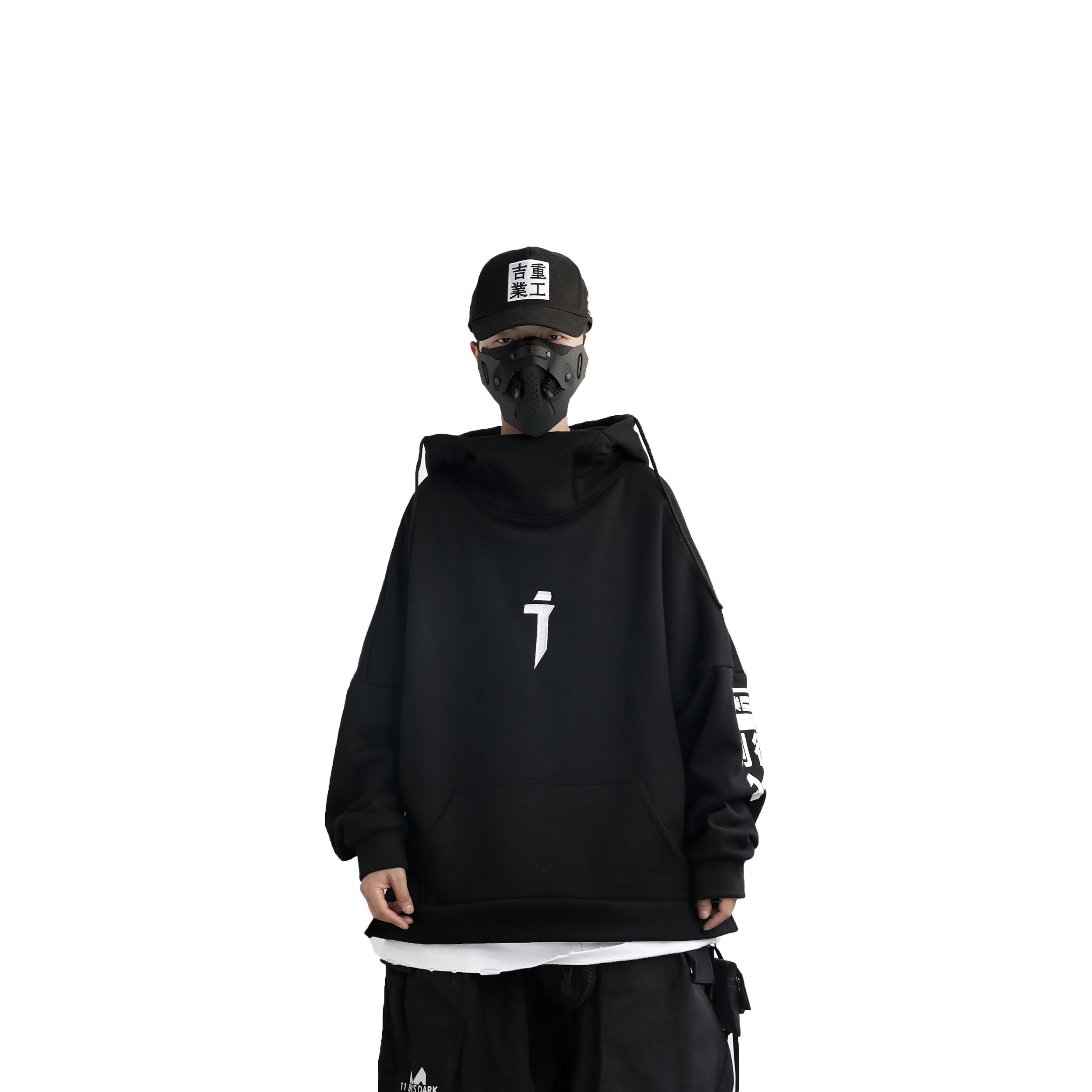 High Collar Hoodie - Etsy