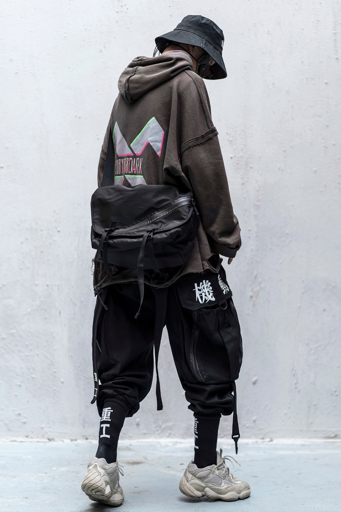 MFCT Japanese Streetwear Baggy Wide Leg Techwear Cargo Pants Etsy