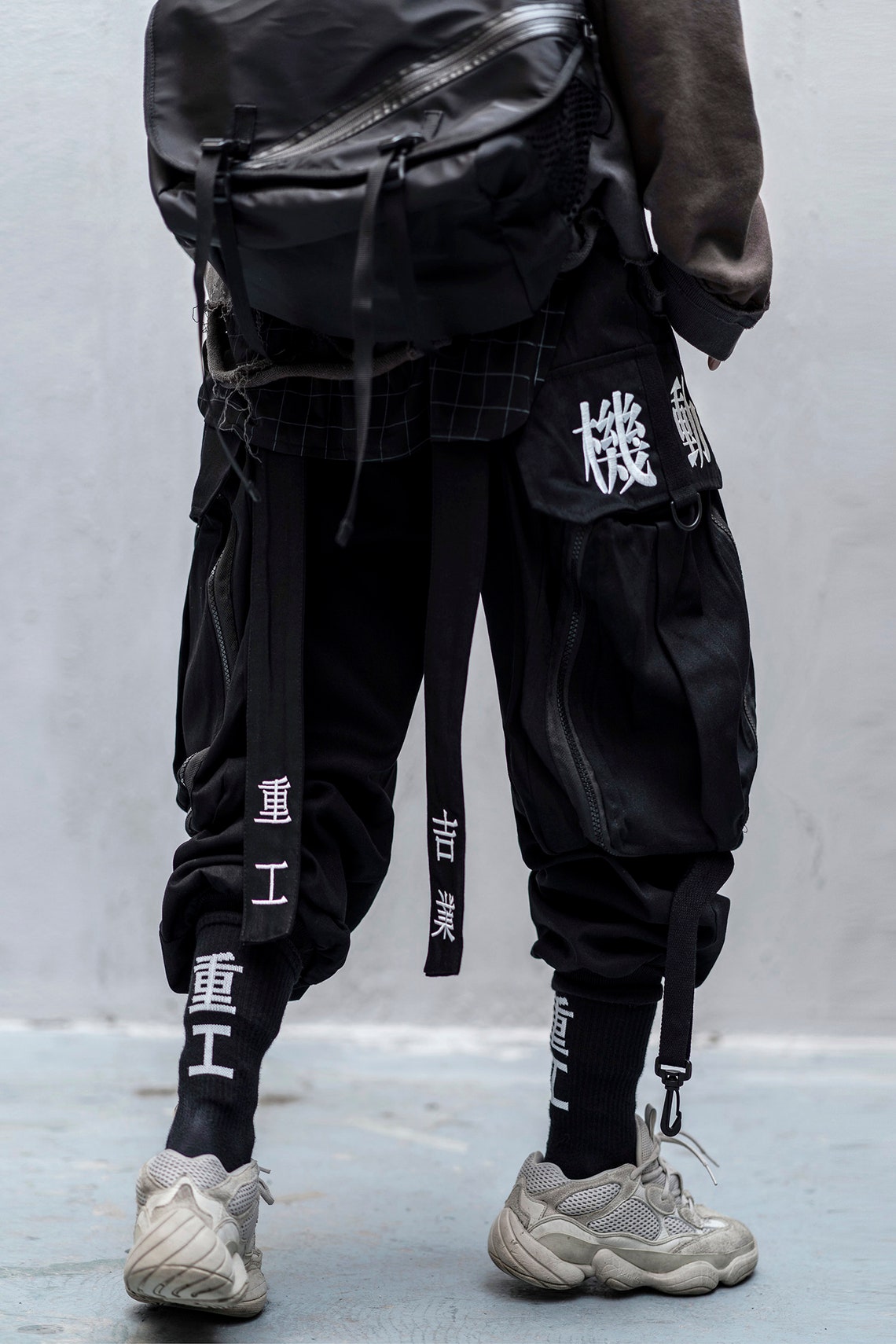 MFCT Japanese Streetwear Baggy Wide Leg Techwear Cargo Pants | Etsy