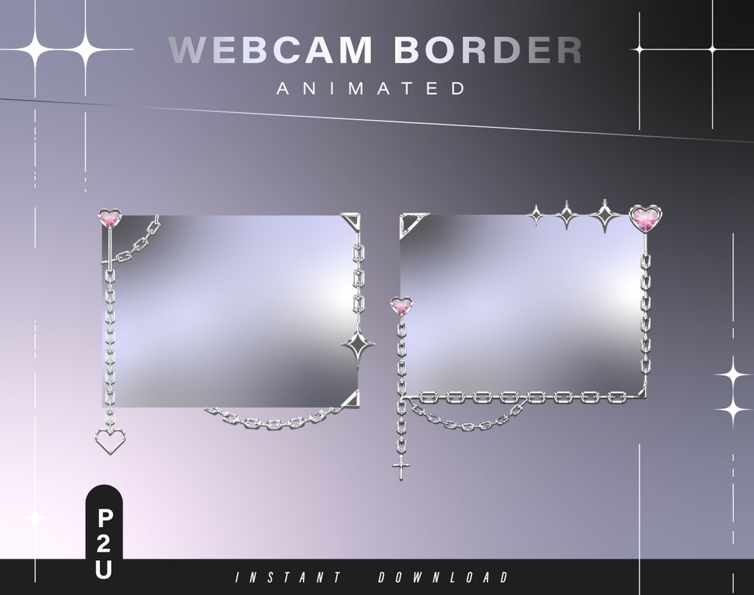Animated Webcam Border - Webcam Chain Border - Aesthetic Camera Border ...