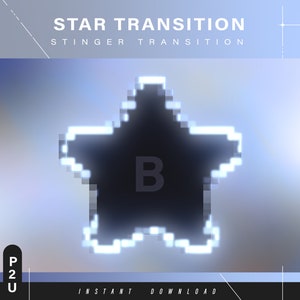 Stinger star transition - Scene transition - Stinger transition - Stream - Transition aesthetic - Cute stream - Stream animated
