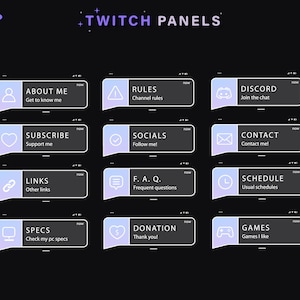 Cyber Panels for Twitch Cyber Panels Twitch Panels Panels Aesthetic ...