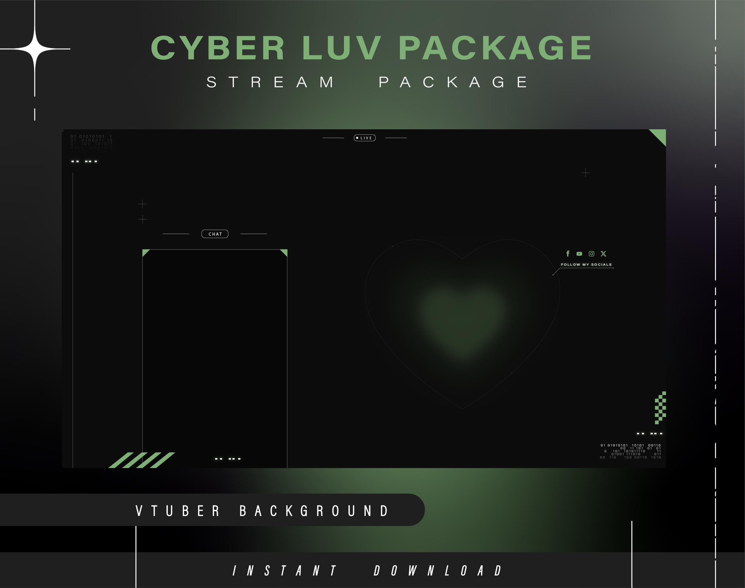 Cyber Y2k Twitch Pack - Animated Minimal Stream Pack - Streaming Scenes ...