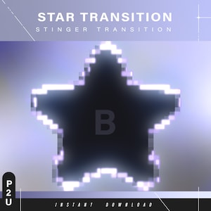Stinger star transition - Scene transition - Stinger transition - Stream - Transition aesthetic - Cute stream - Stream animated