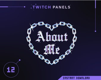 Paneles Stream / Paneles Twitch / Paneles góticos / Paneles oscuros / Paneles estéticos / Paneles metálicos / Diamond / Crungepanels