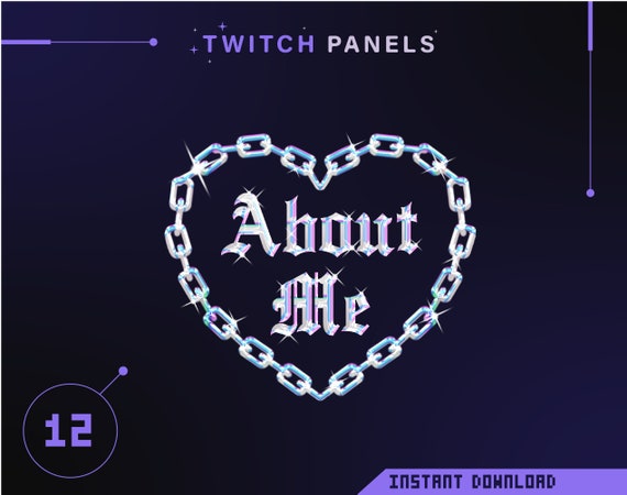 Paneles Stream / Paneles Twitch / Paneles góticos / Paneles oscuros / Paneles estéticos / Paneles metálicos / Diamond / Crungepanels