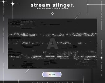 Stinger Glitch Transition - Transitie van het verleden - Stinger Transition - Stream - Transities - Twitch - Stream animatie