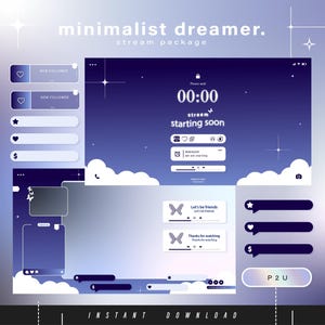 Fairy chrome - Stream package - Streaming Scenes - Twitch overlay - Animated screens - Twitch Panels - Stream - Aesthetic - Twitch