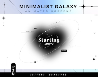 Minimalist animated screens - Animated scenes for twitch -  Aesthetic screens - Animated screens - Twitch Ovelay - Twitch - Stream