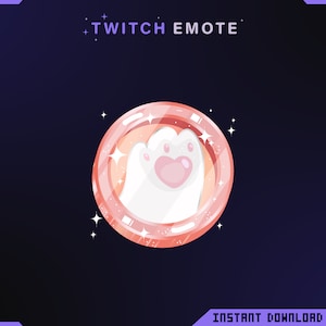 Pink Cat Paw Coin / Cute Twitch Channel Points / emotes / twitch sub badges / stream / aesthetic /kawaii / pink / cat
