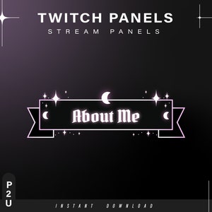 x12 Stream Panels / twitch panels / gothic panels / dark panels / witch panels / aesthetic panels / aesthetic panels