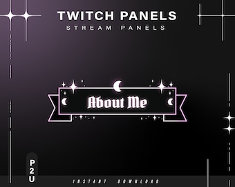 x12 Stream Panels / twitch panels / gothic panels / dark panels / witch panels / aesthetic panels / aesthetic panels