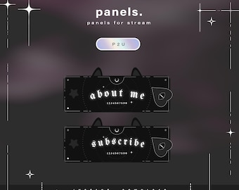 Panels for twitch - Panels - Twitch panels - Aesthetic panels - Twitch - Stream - Twitch overlays - Twitch package - Overlay - Stream pack